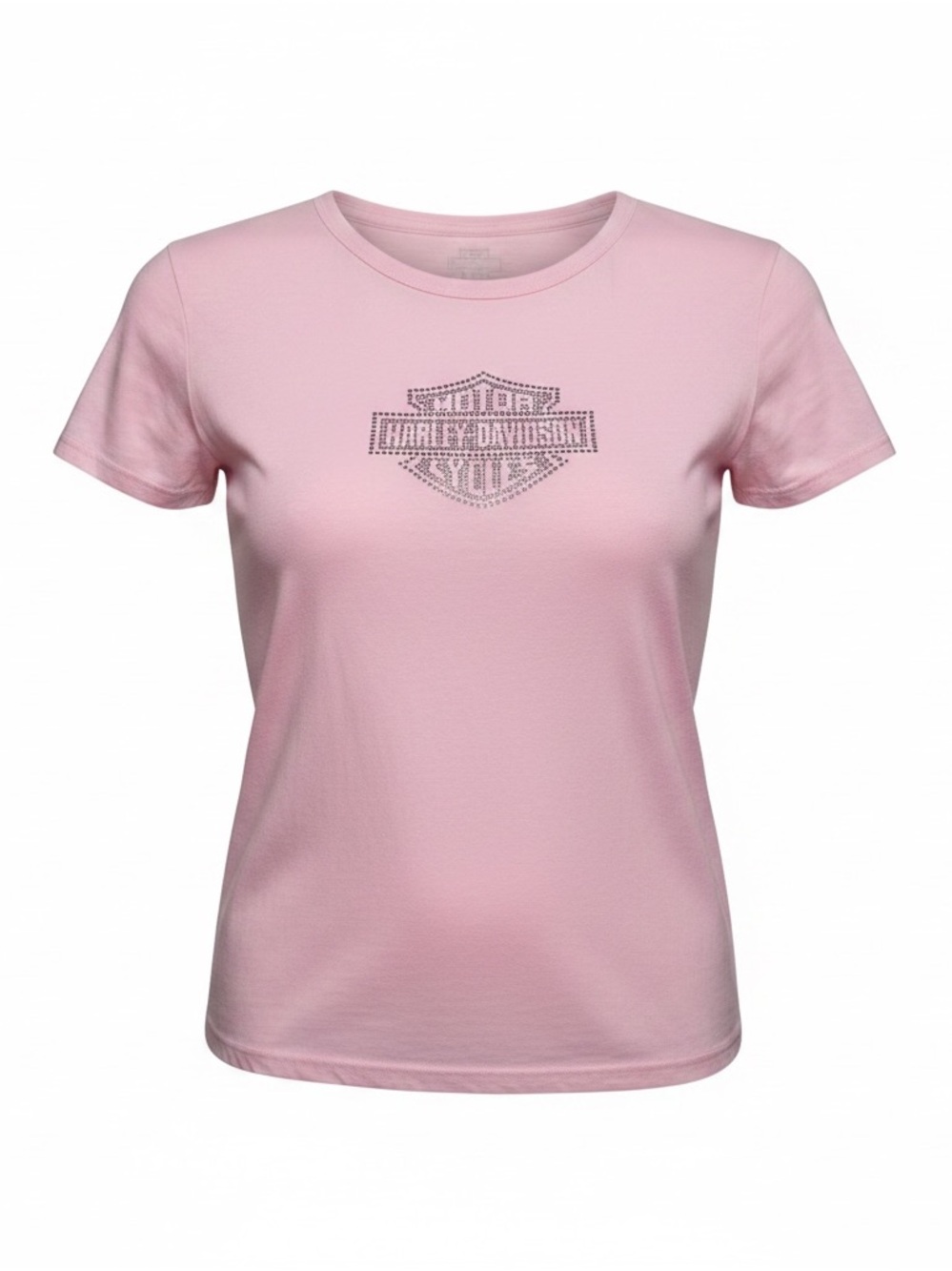 Harley-Davidson Pink T-Shirt with Silver Bling logo.